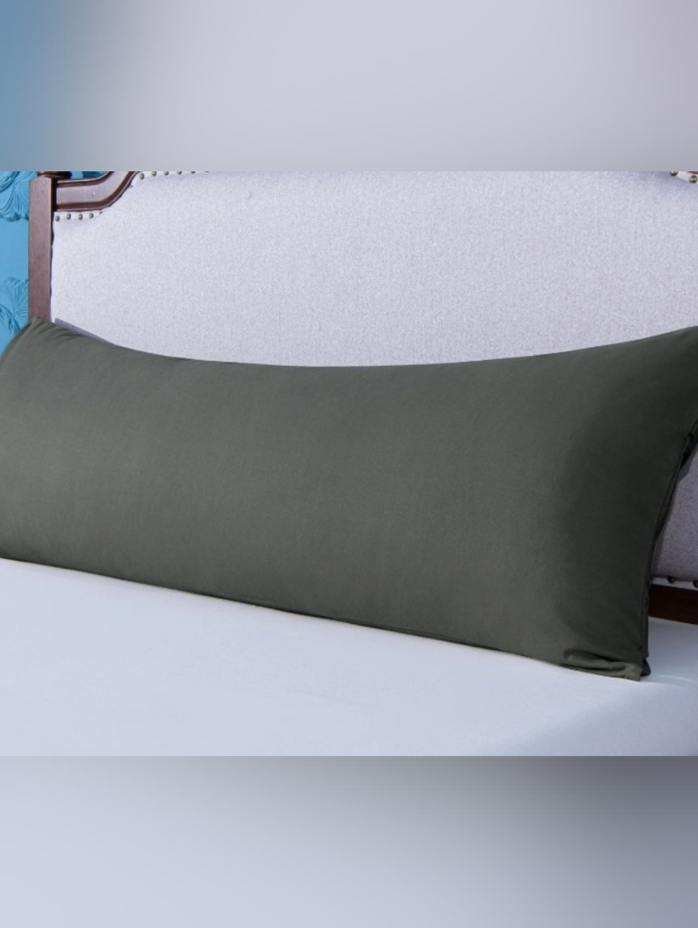 Ntbay Microfiber Solid Dark Gray Body Pillow Case